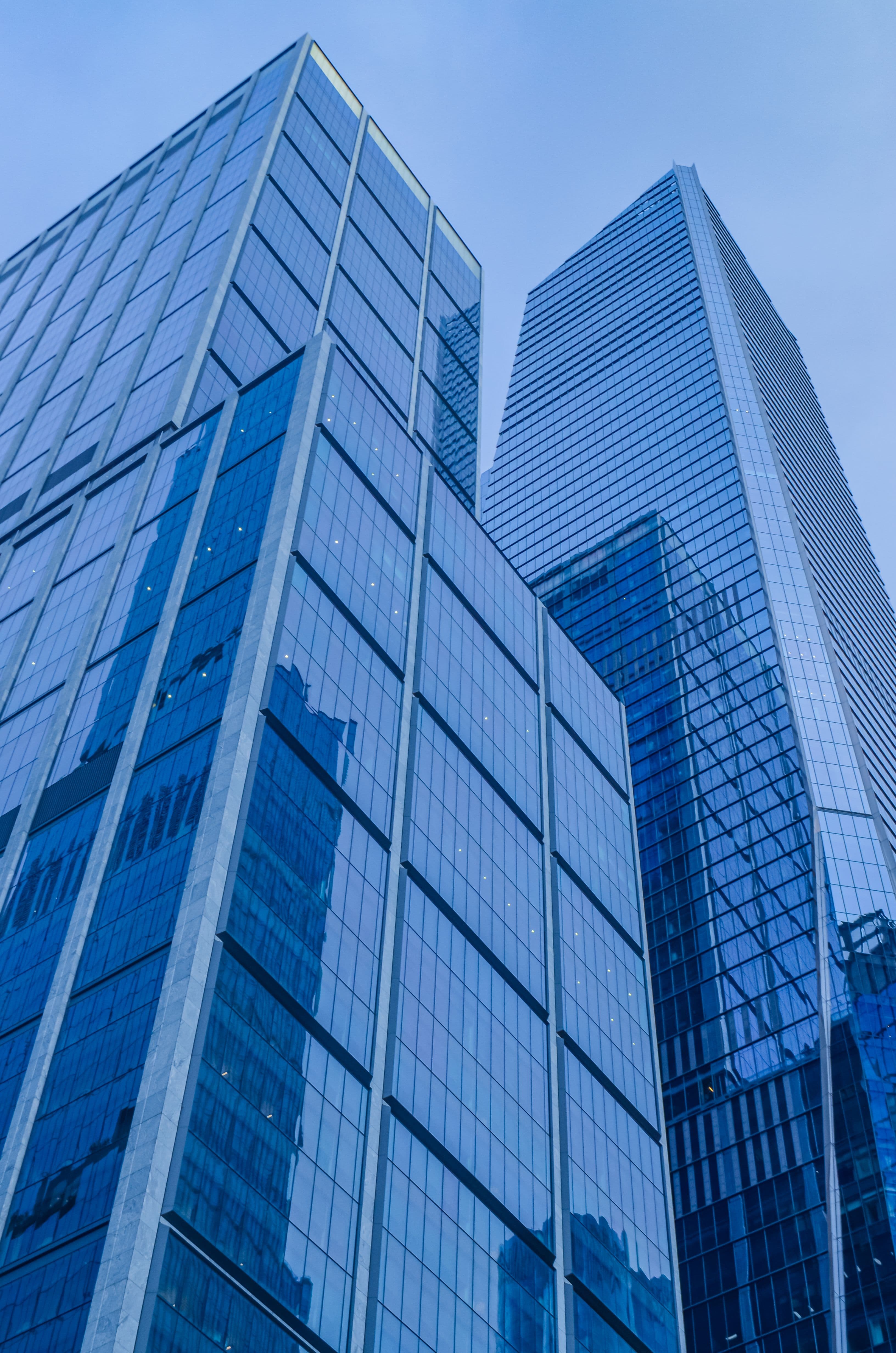 Modern office towers at Hudson Yards in Manhattan